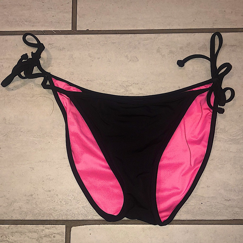 VS black tie bikini bottoms